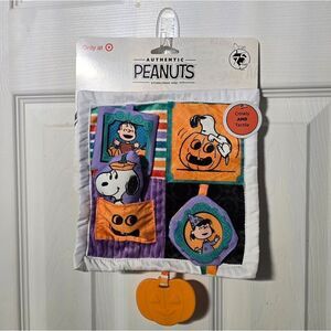 Nwt Peanuts Halloween Deluxe Crinkle Square  with Teether Stroller Toys